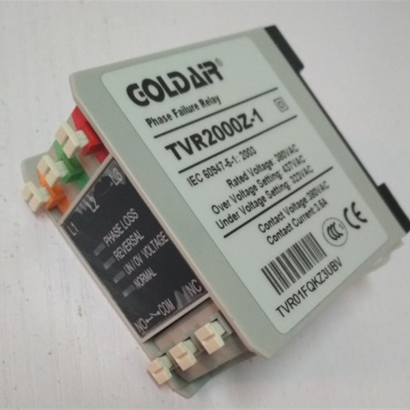 3相电源监视器 GOLDAIR TVR2000 Z -1 -2 -3 -4 -5 -6相序继电器