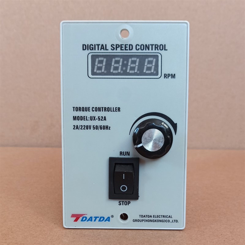 TDATDA台达UX-52A带测速反馈数显单相交流电机调速器马达减速器