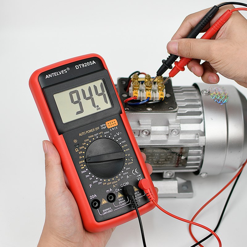 DT9205A数字万用表电工专用高精度智能防烧数显家用测电表测通断
