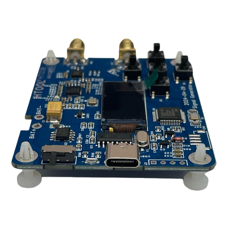 HT008 信号发射器 MAX2871 23.5-6000Mhz 频射信号源 串口控制