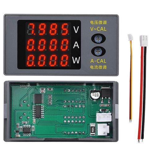 DC730四位数字电压电流功率计电压电流可微调DC100V 10A 1000W