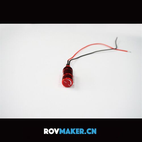 ROV防水开关 金属按钮开关 小型电路改装启动按键 8mm 细牙0.75