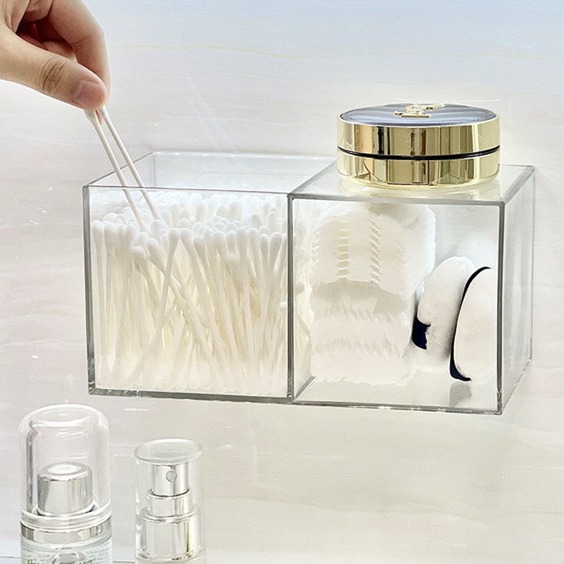 免打孔浴室透明置物架卸妆棉收纳洗手间收纳盒棉签盒墙上收纳架子,搬运/仓储/物流设备,其他起重搬运设备,淘宝优惠券,粉丝福利购,淘宝优惠卷