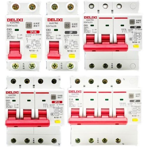 漏电保护断路器DZ47SLES 1P+N 2P3P4P10A16A20A25A32A40A63