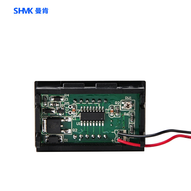 数码管两线电压表DC5V-120V直流数显表数字电压表头指示显示器LED