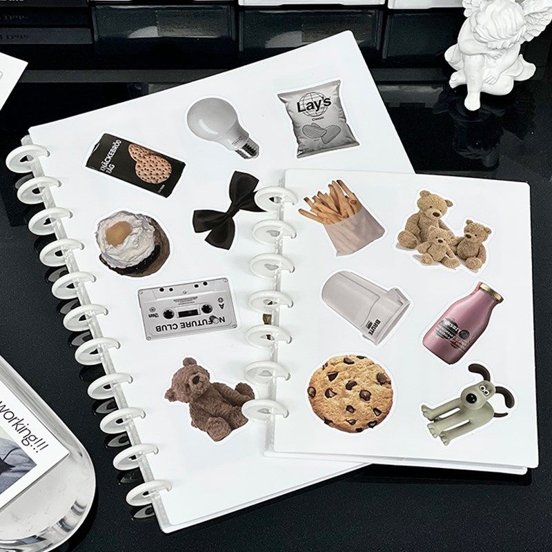 黑白相册潮流贴纸活页透明可爱女生明信片照片收纳本子学生相片本,搬运/仓储/物流设备,其他起重搬运设备,淘宝优惠券,粉丝福利购,淘宝优惠卷