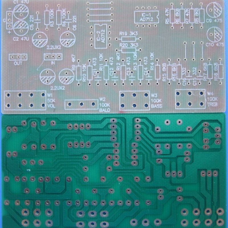 双运放 音调板NE5532音调板 可用AD712/AD827/2604等双运放(空板)