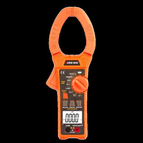 胜利VC6050数字钳形表数显交直流2000A钳形电流表钳形万用表