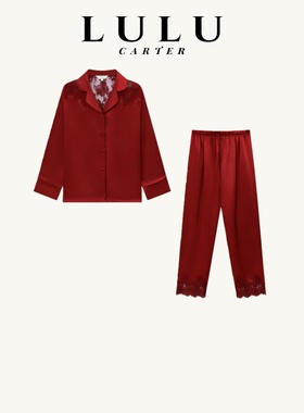 蕾丝露背本命年睡衣女款真丝桑蚕丝轻奢高端礼盒装送闺蜜红色喜庆