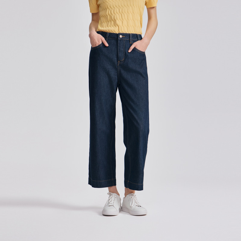 POLOWALK女装2026春夏裤新款女士牛仔裤休闲直筒裤百搭显瘦长裤子