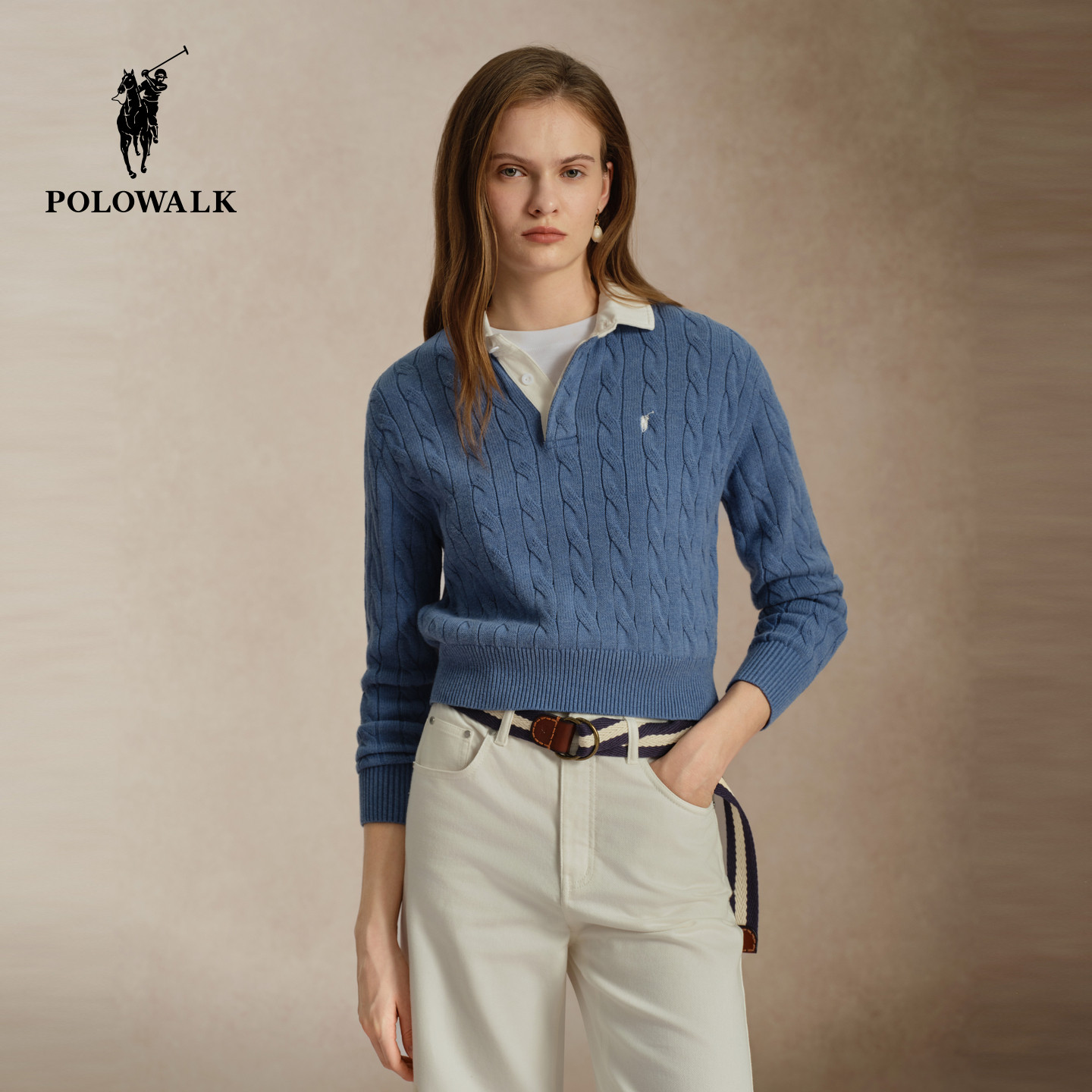 POLOWALK2026秋季新品长袖针织衫