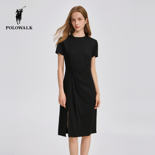 POLOWALK女士短袖连衣裙简约