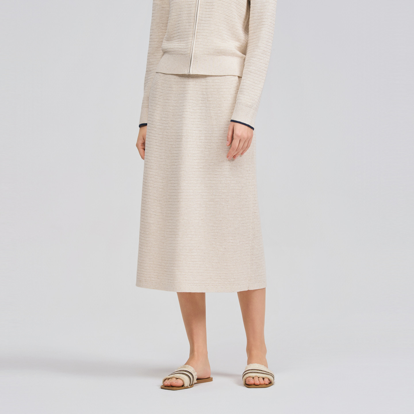 POLOWALK女士半裙2026春夏裤新款韩版松紧腰针织裙显瘦优