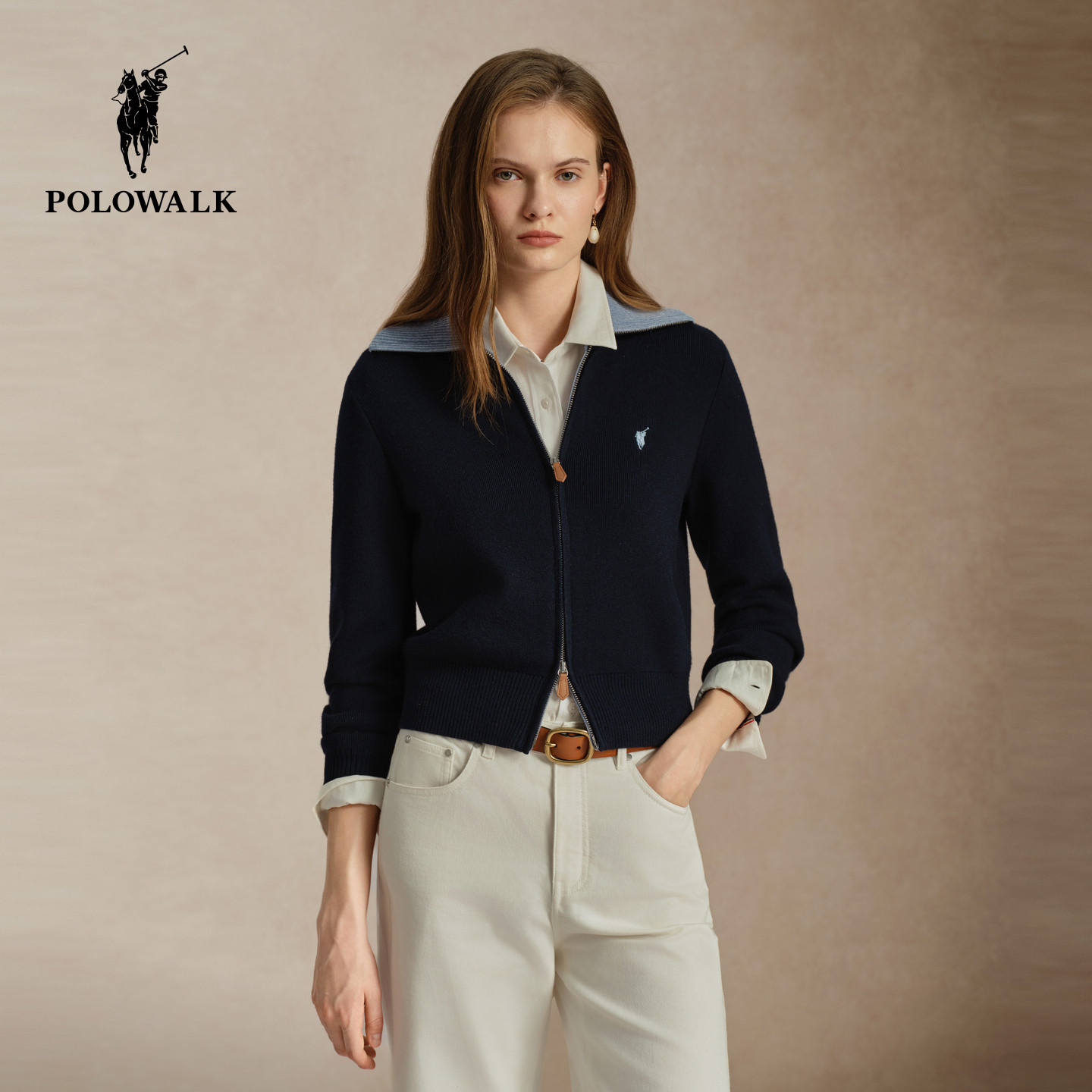 POLOWALK2026秋季新品长袖针织衫