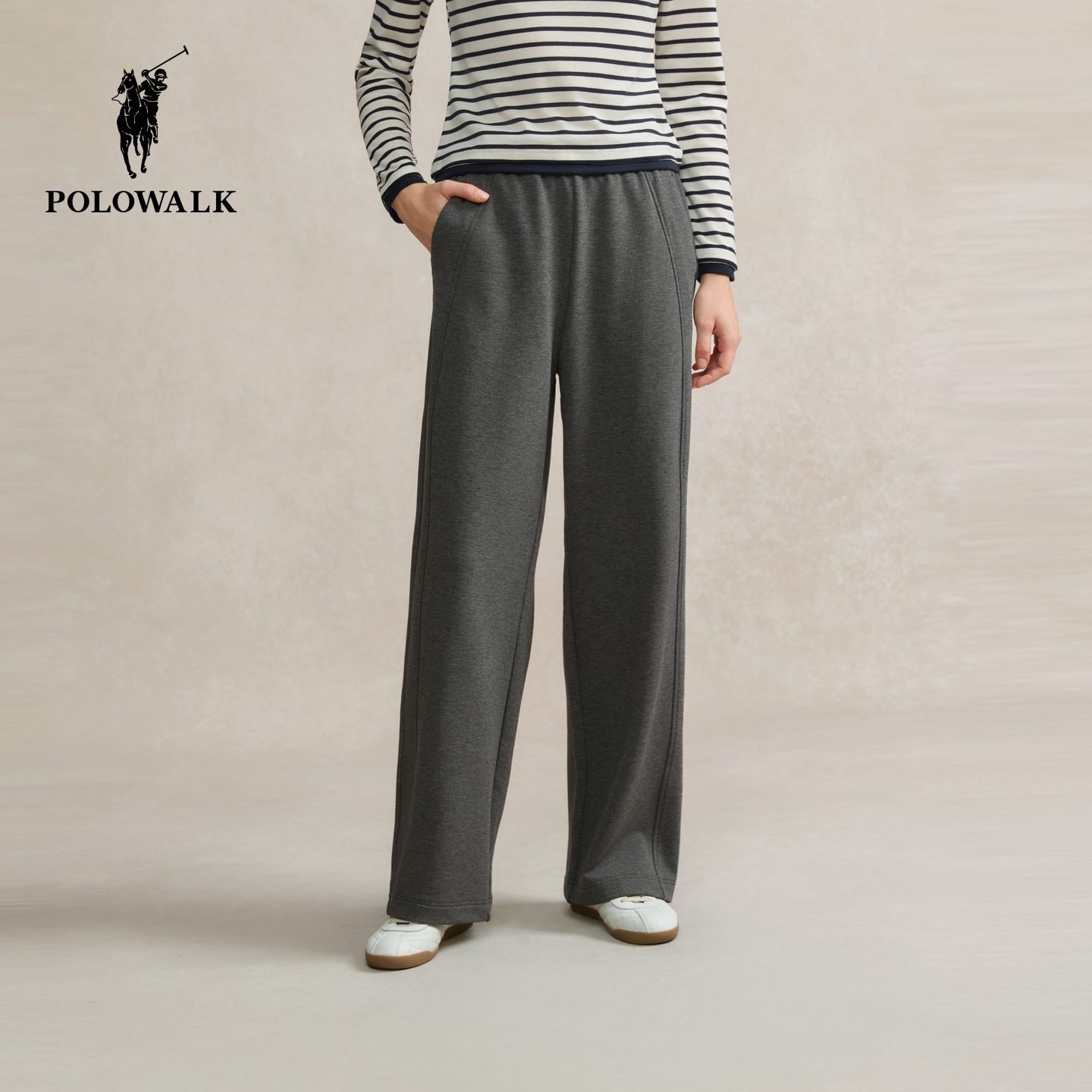 POLOWALK女士针织裤运动裤