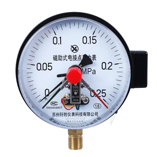 YXC150 0.25MPa 磁助式电接点压力表 气压压力开关 压力报警器