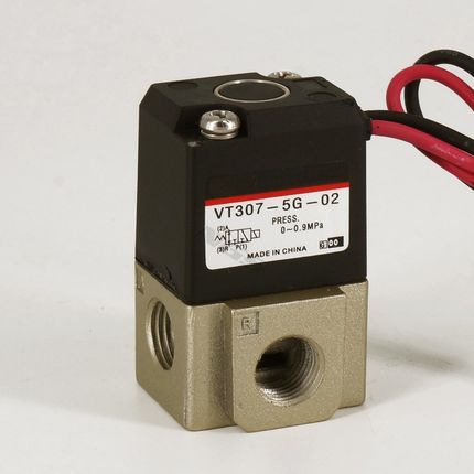 电磁阀 VT307-5G/6G-01/02 二位三通电磁阀 DC12V/24V气控阀SMC型