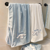 玉桂狗干发帽三丽鸥浴巾大毛巾两件套装 女士2023新款 浴裙可穿可裹