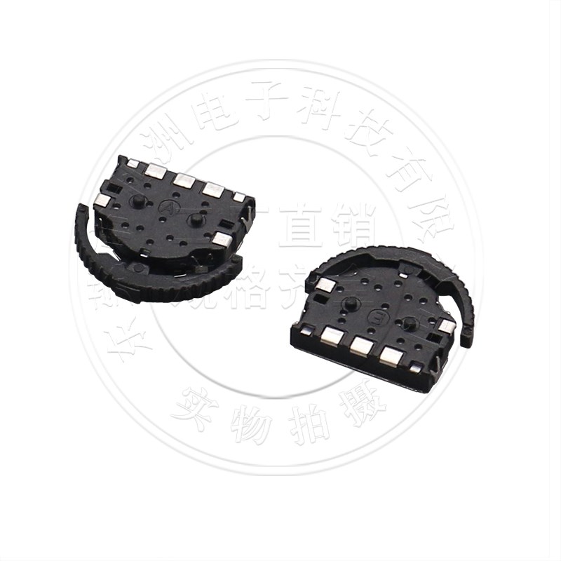 FT-009 大头拨轮开关三脚 多功能波轮复位 拨轮开关 左右摇头