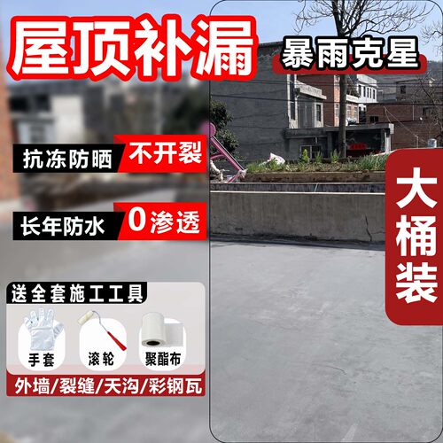 楼顶外墙裂缝渗水补漏材料防水胶