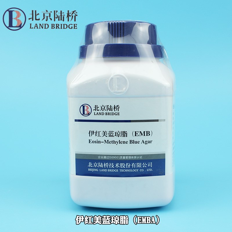 北京陆桥 细菌干粉培养u基 伊红美蓝琼脂250g瓶装粉末