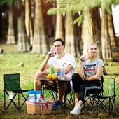 茶几桌 野餐桌 铝合金五件套户外便携式 折叠桌椅