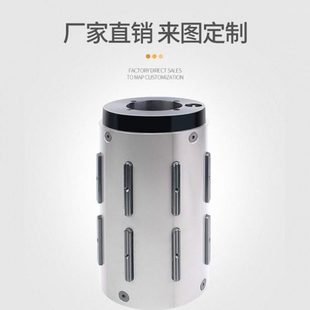 气胀套3转6寸英寸钢制气胀轴转接套瓦片式铝合金气涨套胀紧套