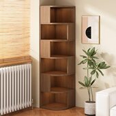 家用转角柜置物架拐角收纳边柜墙角简约柜子储物柜靠墙三角置物柜