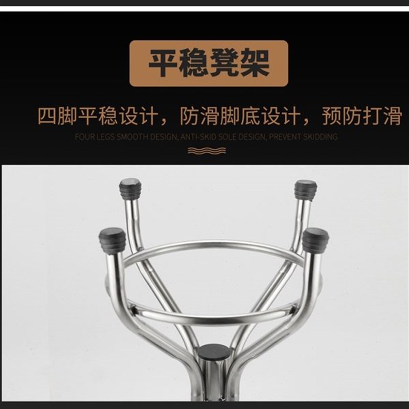 304不锈钢凳子工厂车间用流水线工F作升降圆凳转椅防静电实验椅子