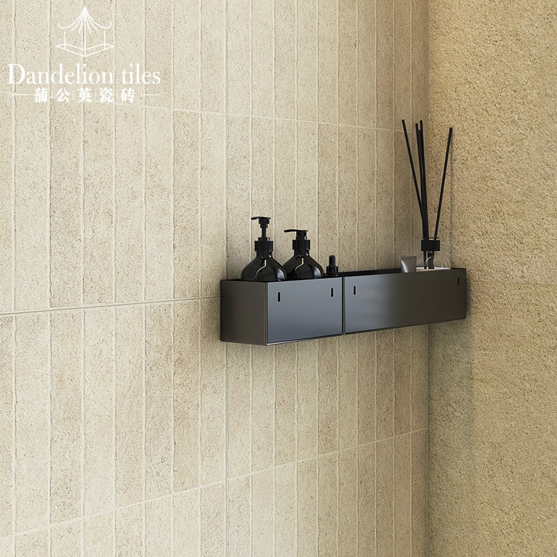 侘寂风米黄色莱姆石瓷砖厨房卫生间墙砖浴室客厅S防滑地砖酒店民