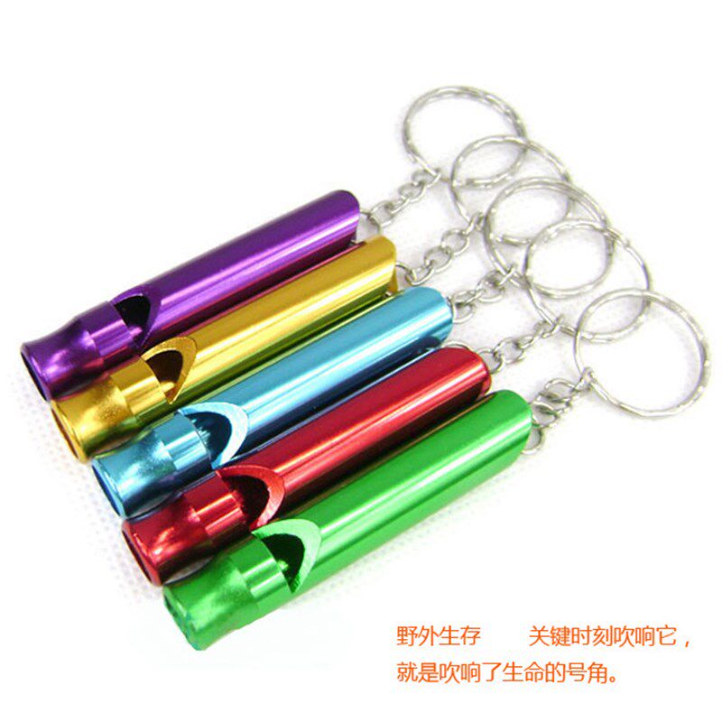口哨 户外野营铝合金 儿童玩具求生哨/救生哨/小哨子/快挂裁判