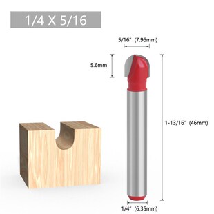 圆底刀木工铣刀开槽刀具修边机刀头雕刻机半圆刀铝塑板折弯园底刀