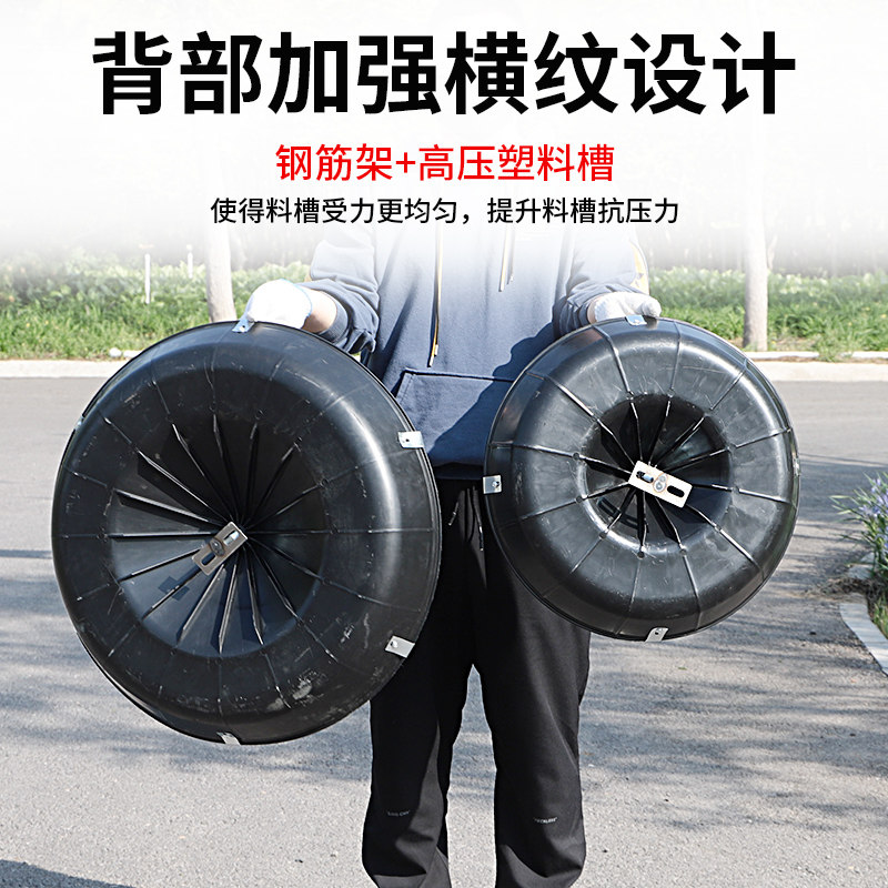 小猪料槽圆形猪食槽仔猪补料槽产床保育饲料槽不锈钢喂猪采食猪槽