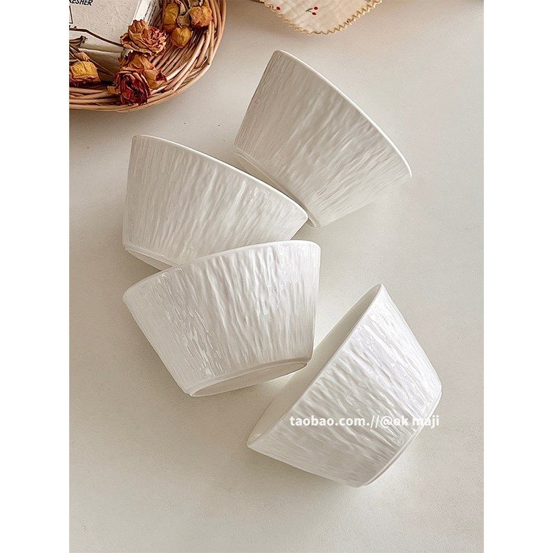 ok maji韩国ins风餐具陶瓷米饭碗家用喝汤小碗特别好看的碗酸奶碗