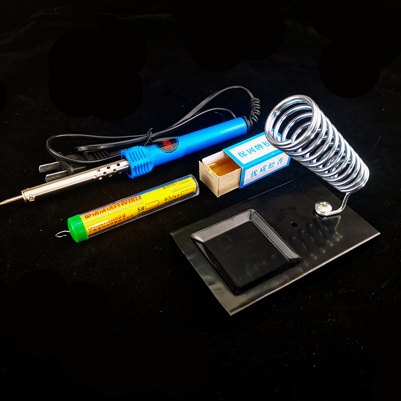 电子制作工具套装  烙铁架 钳子 起子 焊锡 海绵 焊接工具 万用表