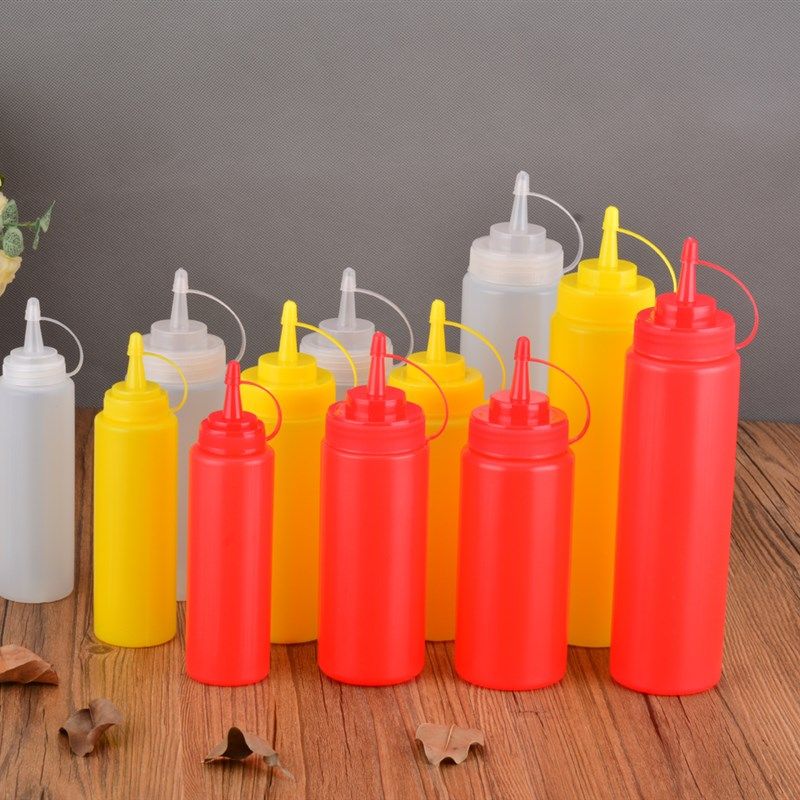 塑料酱汁瓶 沙拉挤酱瓶 果酱番茄酱巧克力挤压瓶 油壶裱花嘴防漏