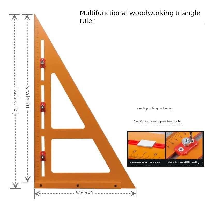 木工三角尺特种大车削尺90度加厚直角三角板高精度胶木板方尺