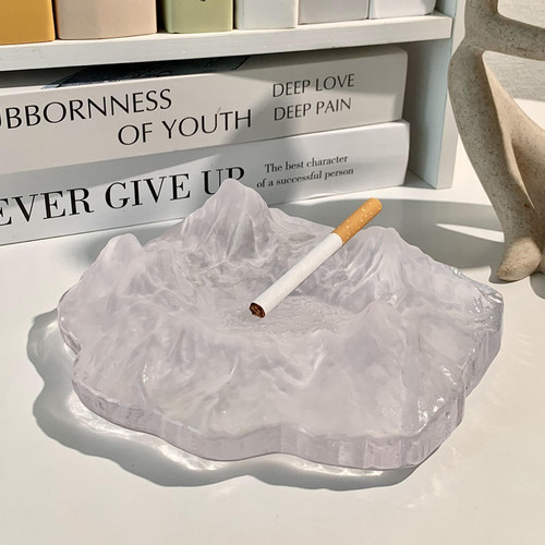 冰山烟灰缸极简ins家用客厅办公室创意潮流北欧风格轻奢雪山摆件