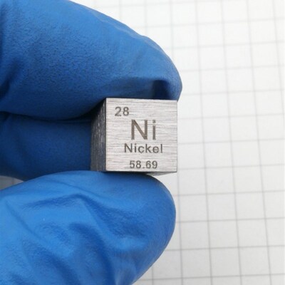 金属镍 周期表型立方体 10mm 重约8.64g Ni99.5%