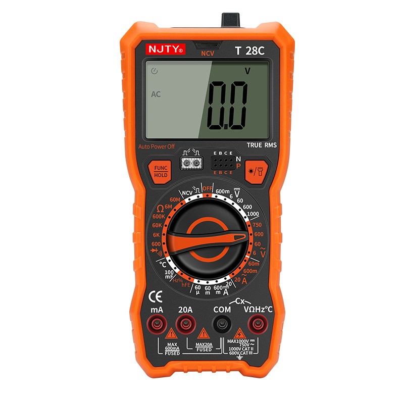 天宇万用表数字高精度电工专用万能表全自动智能防烧红外检测T28A