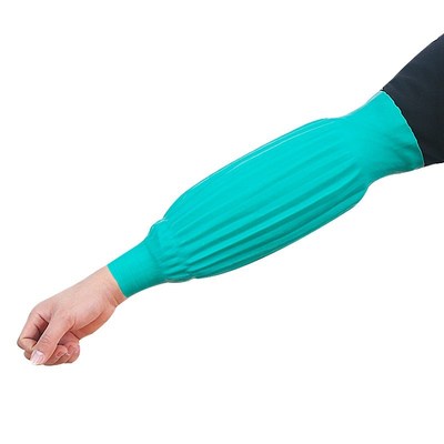 耐酸碱套袖乳胶防水护袖厨房清洁水产抓鱼耐油橡胶加大加长款袖套