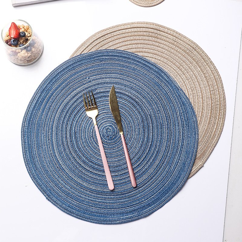 家用简约现代餐桌隔热垫防烫菜盘西餐垫子圆形喝茶杯垫北欧ins风