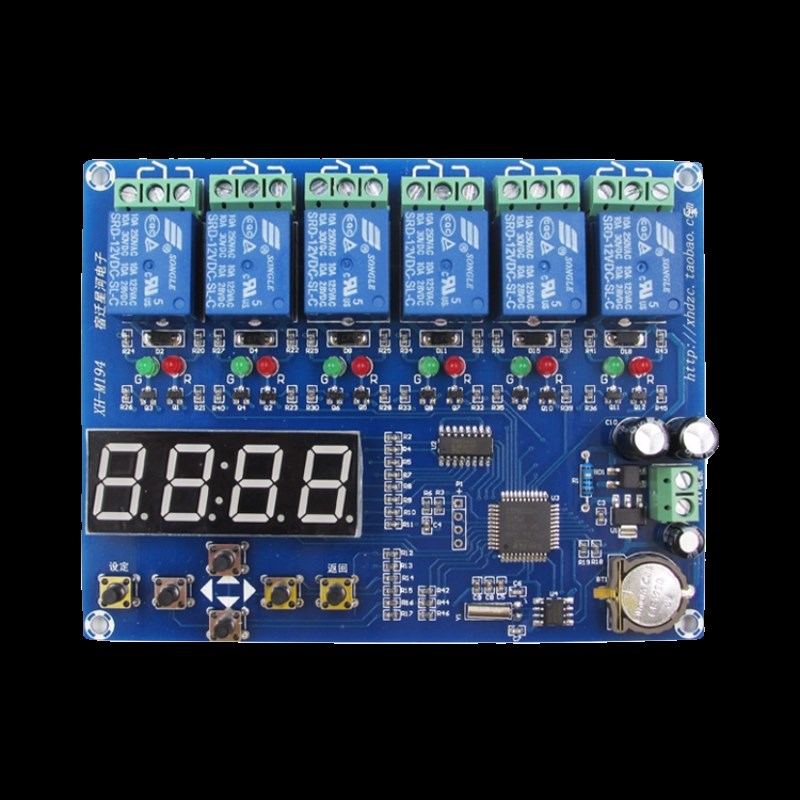 XH-M194 多路继电器时间控制板24H定时模块循环定时控制开发设计