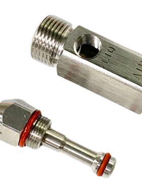 不锈钢超声波二流体空气雾化喷头煤矿山干雾除尘抑尘车间加湿喷嘴