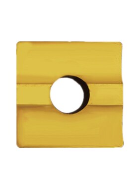 株洲黄色涂层大四方机夹刀片42510H10 CN25钢件专用合金镀钛90度