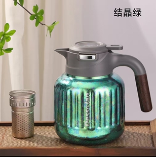德森朗纯钛结晶绿南瓜壶1500毫升
