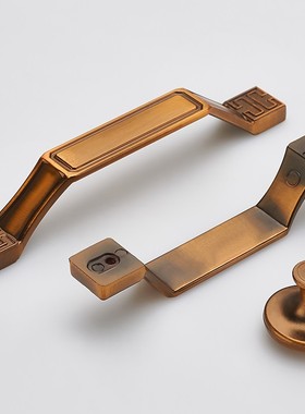 欧式黑色衣柜门把手现代简约单孔橱柜子小拉手抽屉拉手家具五金