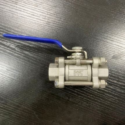 316不锈钢三片式球阀 焊接三片式阀门4分 丝扣三片式螺纹球阀6分