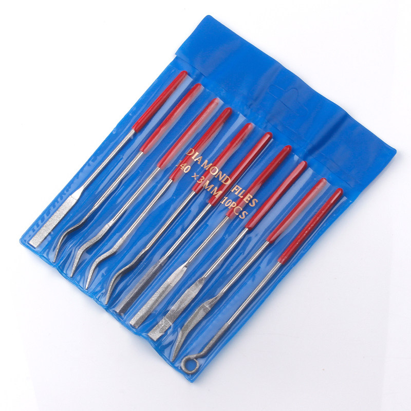 包邮3/4/5MM金刚石弯头异形合金锉刀弯头平板圆锉立体修磨