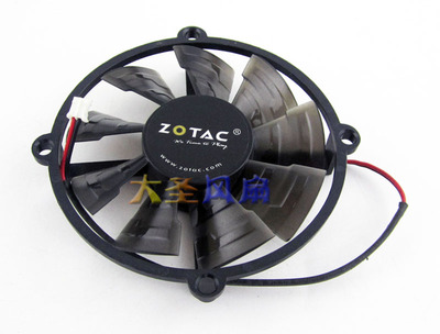 全新索泰GTX650Ti/GTX650T 1GD5 2GD5 雷霆版 PC 显卡散热风扇